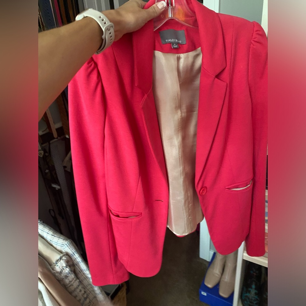 Tinley road waist blazer bright pink